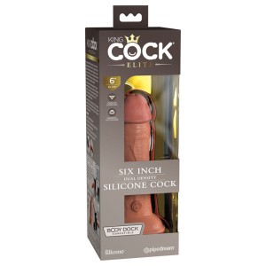 King Cock Elite 6 Inch Tan Dual Density Cock