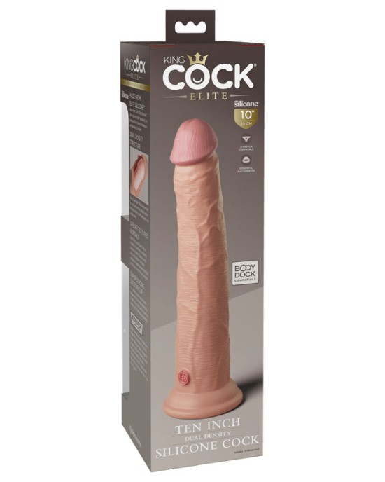 King Cock Elite 10 Inch Flesh Dual Density Cock