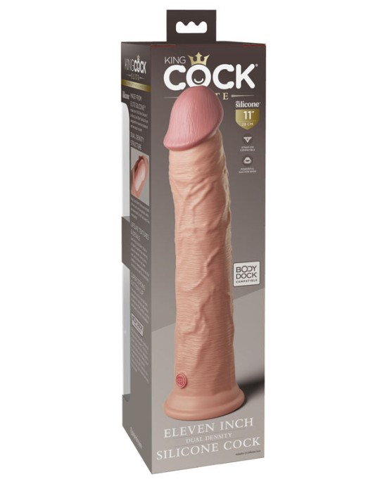 King Cock Elite 11 Inch Flesh Dual Density Cock