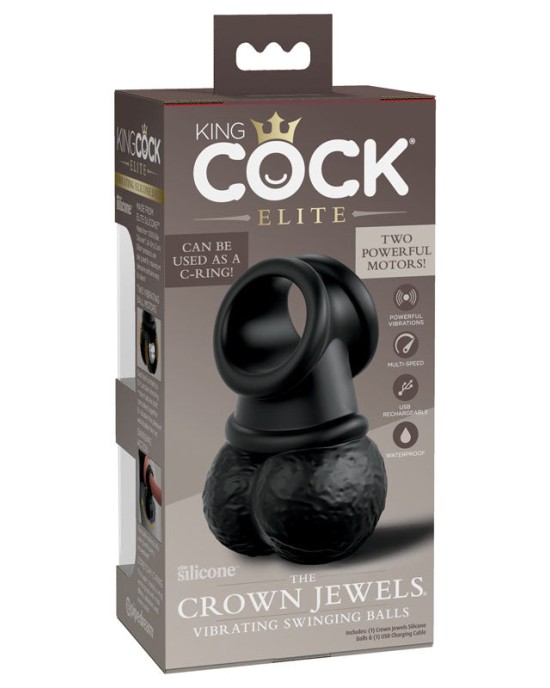 King Cock Elite The Crown Jewels Vibrating Balls