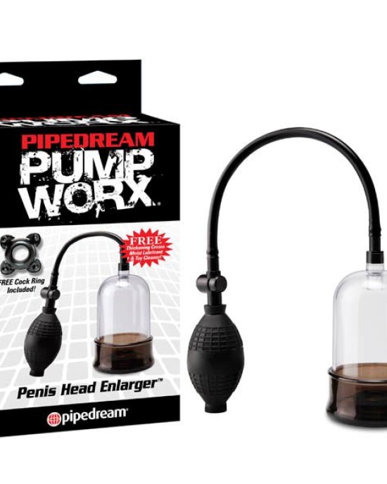 Pump Worx Penis Head Enlarger Pump - Clear