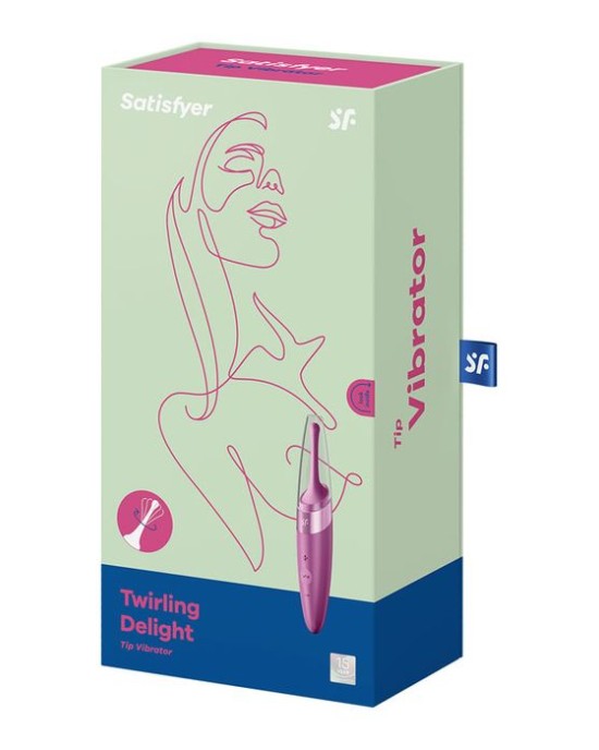 Satisfyer Twirling Delight - Berry Red - Point Clitoral Stimulator