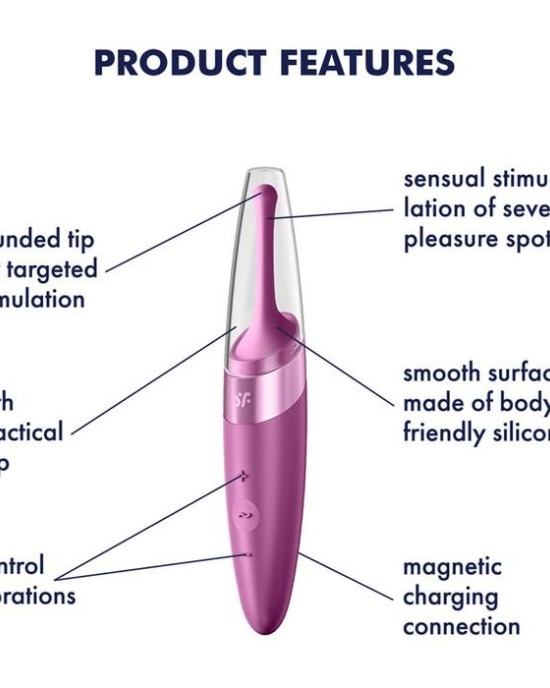 Satisfyer Twirling Delight - Berry Red - Point Clitoral Stimulator