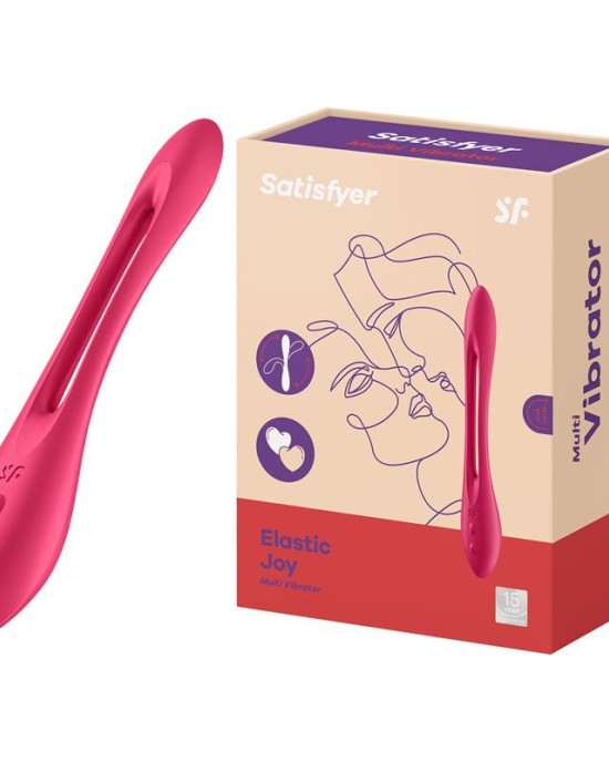 Satisfyer Elastic Joy - Dark Red - Stimulator