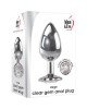 Adam & Eve Clear Gem Anal Plug - Large