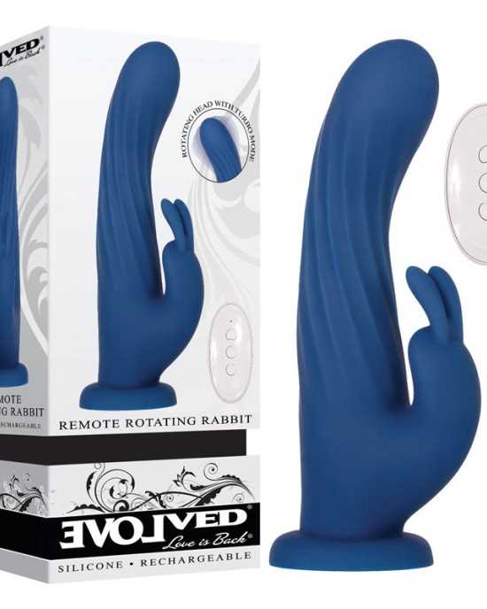 Evolved Remote Rotating Rabbit with Wireless Remote - Blue