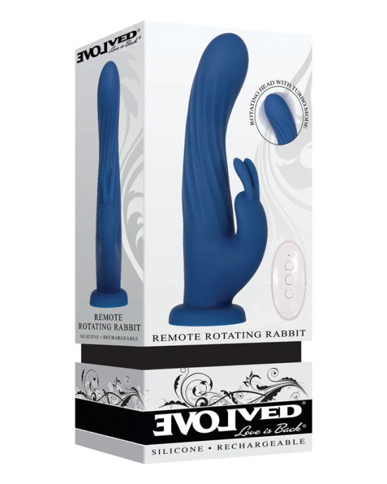 Evolved Remote Rotating Rabbit with Wireless Remote - Blue