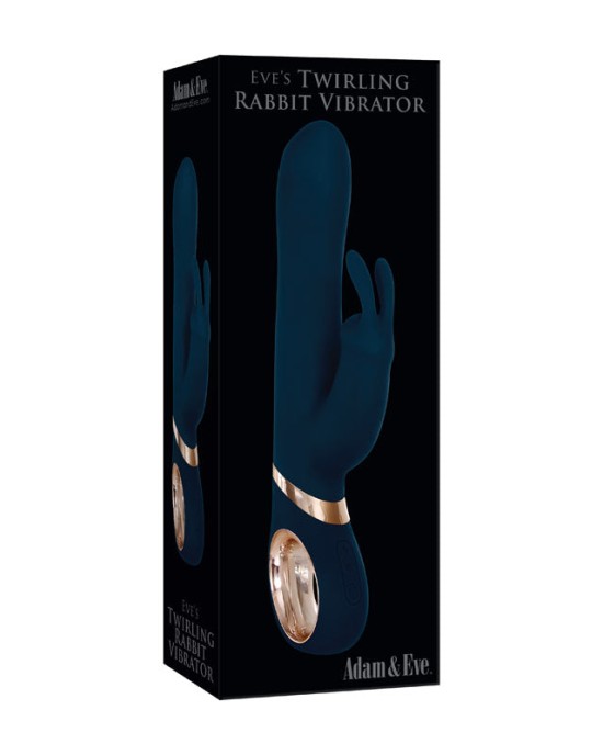 Adam & Eve Twirling Rabbit Vibrator - Blue