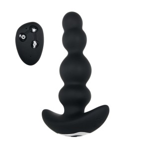 Evolved Bump N Groove - Black - Butt Plug with Wireless Remote