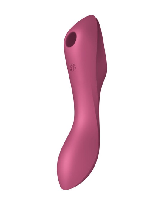 Satisfyer Curvy Trinity 3 - Red - Air Pulse Stimulator & Vibrator