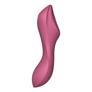 Satisfyer Curvy Trinity 3 - Red - Air Pulse Stimulator & Vibrator