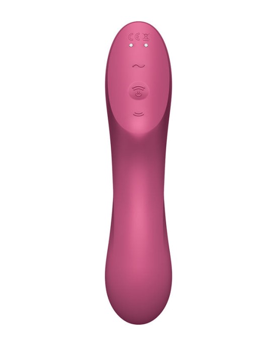 Satisfyer Curvy Trinity 3 - Red - Air Pulse Stimulator & Vibrator