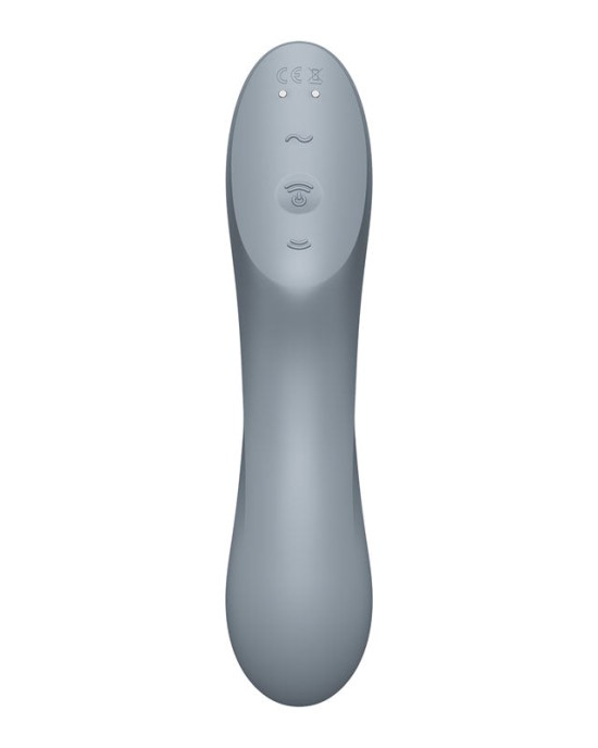 Satisfyer Curvy Trinity 3 - Grey - Air Pulse Stimulator & Vibrator