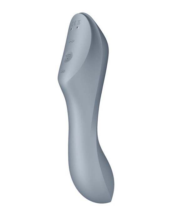 Satisfyer Curvy Trinity 3 - Grey - Air Pulse Stimulator & Vibrator