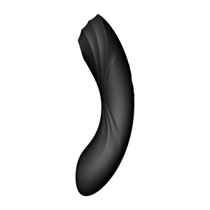 Satisfyer Curvy Trinity 4 - Black - Air Pulse Stimulator & Vibrator