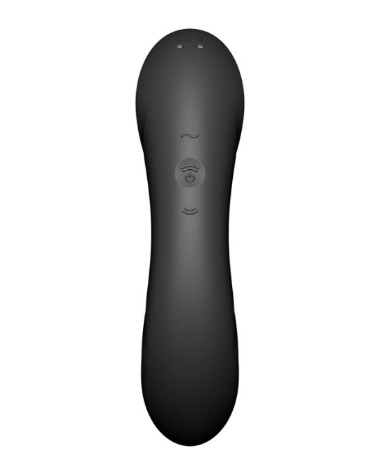 Satisfyer Curvy Trinity 4 - Black - Air Pulse Stimulator & Vibrator