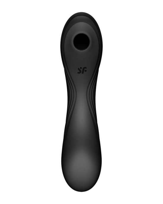 Satisfyer Curvy Trinity 4 - Black - Air Pulse Stimulator & Vibrator