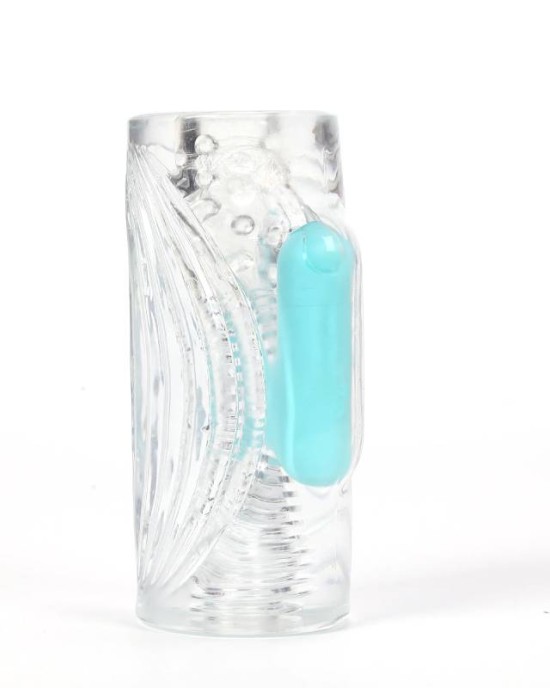 Maia Aster - Vibrating Stroker Sleeve - Clear