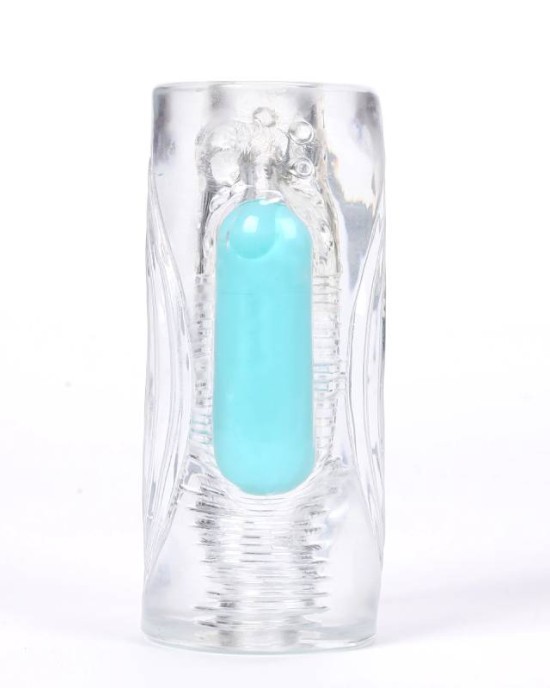 Maia Aster - Vibrating Stroker Sleeve - Clear