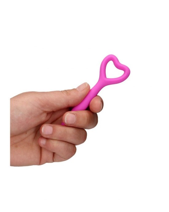 Ouch! Silicone Vaginal Dilator Set - Pink - Vibrating - Set of 5 Sizes