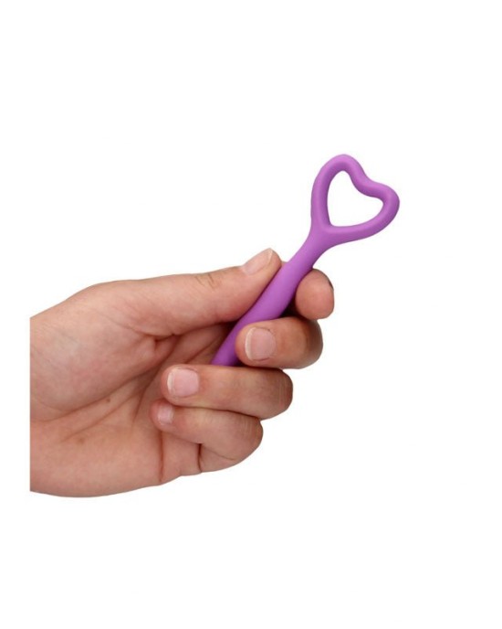 OUCH! Silicone Vaginal Dilator Set - Purple - Vibrating - Set of 5 Sizes