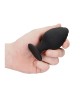 Ouch! Rippled Butt Plug Set - Black - 3 Sizes