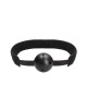 Ouch! Velvet & Velcro Adjustable Breathable Gag - Black