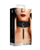 OUCH! Velvet & Velcro Adjustable Collar - Black