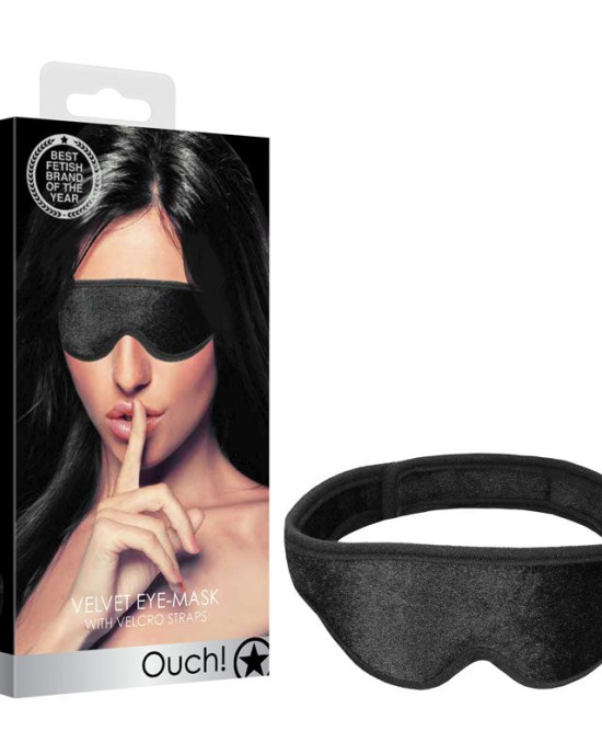 OUCH! Velvet & Velcro Adjustable Eye Mask