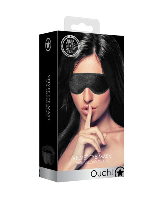 OUCH! Velvet & Velcro Adjustable Eye Mask