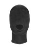 Ouch! Velvet & Velcro Mask with Mouth Opening - Black Hood