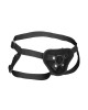 OUCH! Velvet & Velcro Adjustable Harness With O-Ring