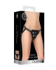 OUCH! Velvet & Velcro Adjustable Harness With O-Ring