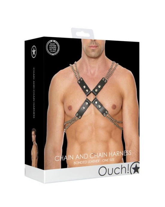 Ouch! Chain And Chain Men's Harness