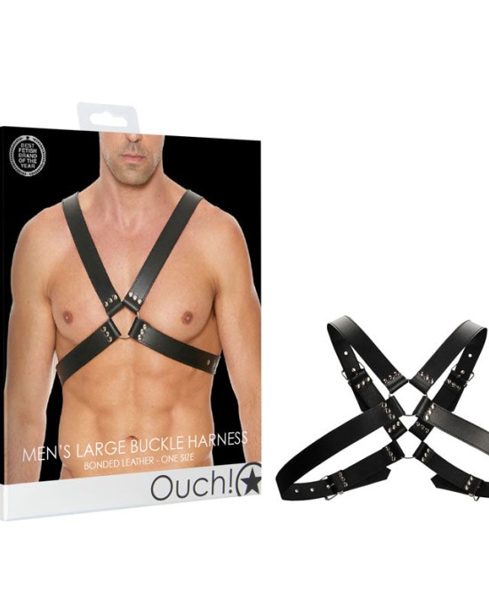 Ouch! Men's Large Buckle Harness