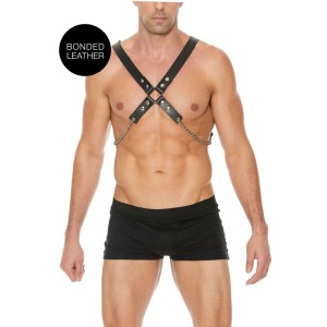 Ouch! Black Chain Men's Harness