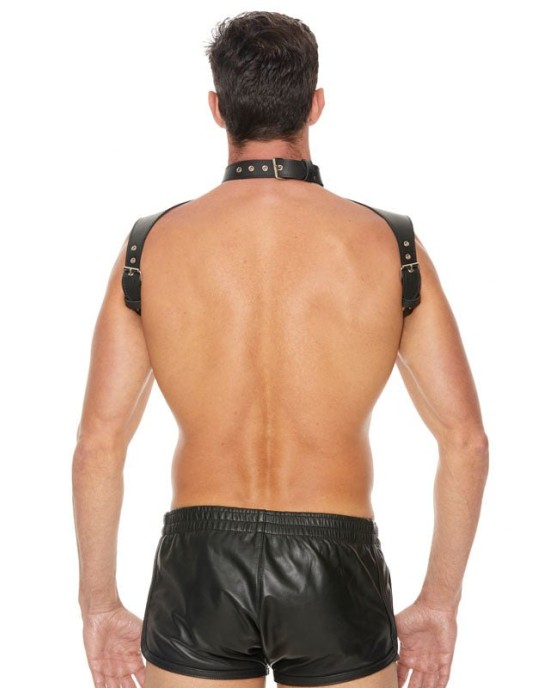 Ouch! Men's Harness with Neck Collar