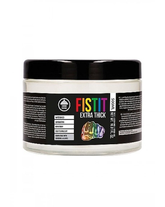 PHARMQUESTS Fist-It Extra Thick - Rainbow - Lubricant - 500ml