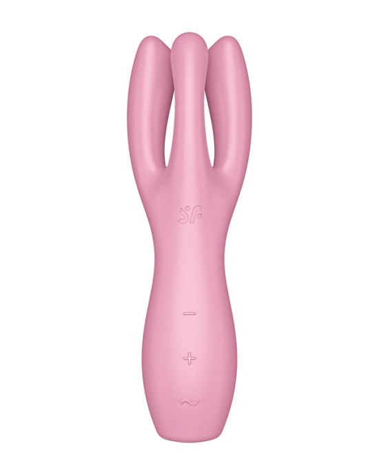 Satisfyer Threesome 3 - Pink - Triple Head Vibrating Stimulator