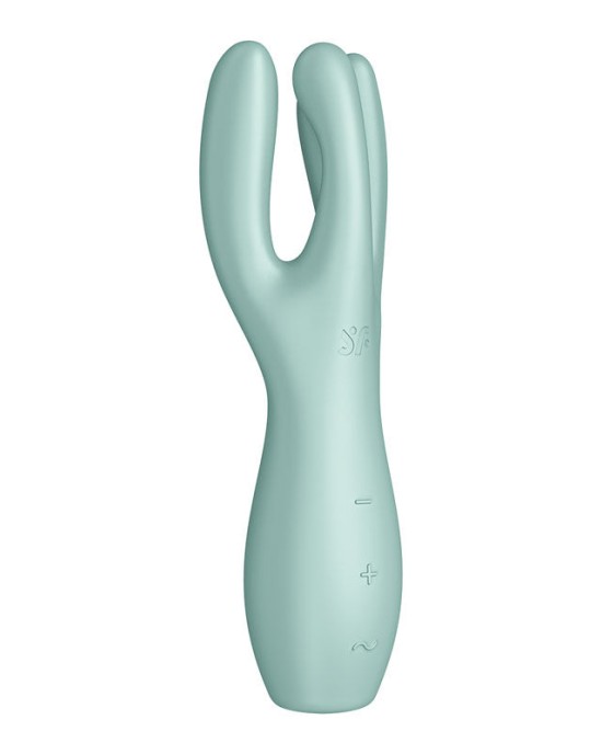 Satisfyer Threesome 3 - Mint - Triple Head Vibrating Stimulator