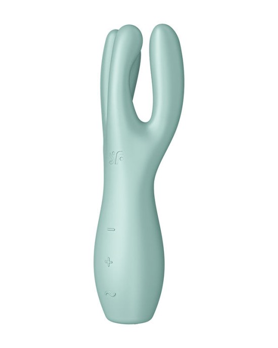 Satisfyer Threesome 3 - Mint - Triple Head Vibrating Stimulator