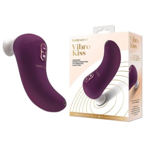 Bodywand Vibro Kiss - Purple - Stimulator with Suction & Vibration