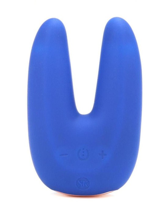 Secret Kisses Dual Motor Clitoral Vibrator - Blue