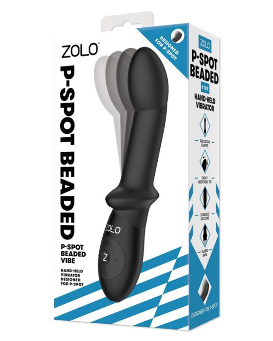 Zolo P-Spot Beaded - Black - Prostate Massager