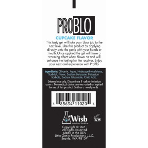 ProBlo Oral Pleasure Gel - Cupcake Flavoured - 29ml