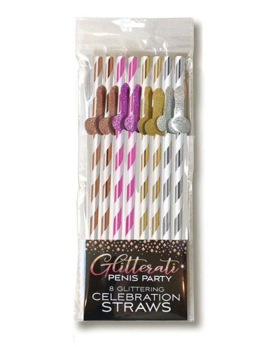 Glitterati - Tall Straws - 8 Pack