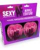 Sexy AF - Nipple Couture Sequin Pink Hearts - Reuseable Pasties