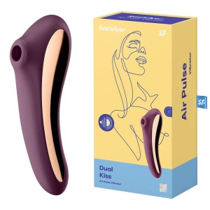 Satisfyer Dual Kiss - App Contolled - Clitoral Stimulator - Purple