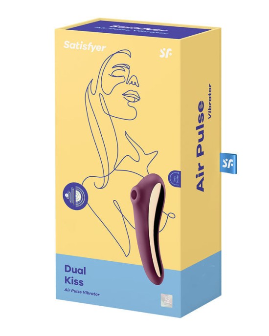 Satisfyer Dual Kiss - App Contolled - Clitoral Stimulator - Purple