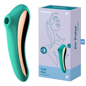 Satisfyer Dual Kiss - App Contolled - Clitoral Stimulator - Turquoise